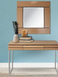 Barnes 47.2 in. Brown Rectangle Glass Console Table