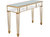 Cameron 47.25 in. Gold Rectangle Glass Console Table