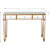 Cameron 47.25 in. Gold Rectangle Glass Console Table