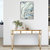 Cameron 47.25 in. Gold Rectangle Glass Console Table