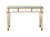 Cameron 47.25 in. Gold Rectangle Glass Console Table
