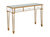 Cameron 47.25 in. Gold Rectangle Glass Console Table - Gold