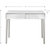 Carla 40 in. Antique Silver Rectangle Glass Console Table