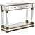 Declan 47.2 in. Champagne Rectangle Glass Console Table