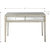 Delaney 48 in. Antique Silver Rectangle Glass Console Table