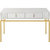 Dynasty 47.2 in. White Rectangle Glass Console Table