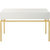 Dynasty 47.2 in. White Rectangle Glass Console Table