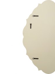 Eleanor 30 in. x 42 in. Casual Oval Framed Classic Accent Mirror - Champagne