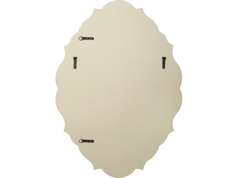 Eleanor 30 in. x 42 in. Casual Oval Framed Classic Accent Mirror - Champagne