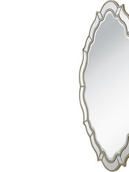 Eleanor 30 in. x 42 in. Casual Oval Framed Classic Accent Mirror