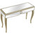 Eleanor 47.6 in. Champagne Rectangle Glass Console Table