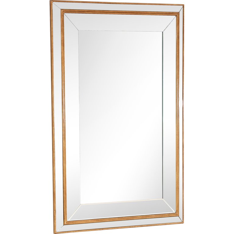 Finley 27.2 in. x 38 in. Casual Rectangle Framed Classic Accent Mirror