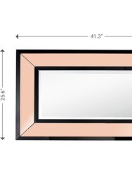 Gelenau 25.6 in. x 41.3 in. Casual Rectangle Framed Classic Accent Mirror
