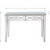Helena 48" Silver Rectangle Glass Console Table