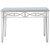 Helena 48" Silver Rectangle Glass Console Table - Silver