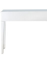 Helena 48" Silver Rectangle Glass Console Table