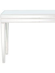 Holly 44" Clear Rectangle Glass Console Table