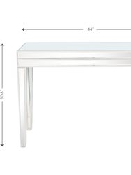 Holly 44" Clear Rectangle Glass Console Table