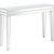 Holly 44" Clear Rectangle Glass Console Table