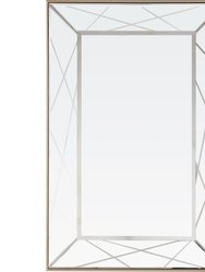 Insley 28.4" x 42.6" Casual Rectangle Framed Classic Accent Mirror - Champagne