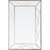 Insley 28.4" x 42.6" Casual Rectangle Framed Classic Accent Mirror - Champagne