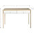 Insley 48" Champagne Rectangle Glass Console Table