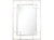 Kinney 29" x 42" Casual Rectangle Framed Floating Accent Mirror - Silver