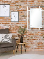 Kinney 29" x 42" Casual Rectangle Framed Floating Accent Mirror