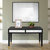 Makalu 47.2 in. Black Rectangle Glass Console Table