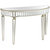Marilyn 47.5 in. Champagne Half Moon Glass Console Table