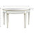 Marilyn 47.5 in. Champagne Half Moon Glass Console Table