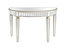 Marilyn 47.5 in. Champagne Half Moon Glass Console Table - Champagne