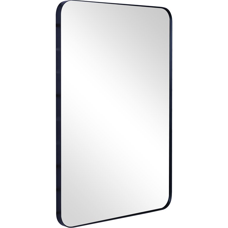 Metal Frame 24 in. x 36 in. Casual Rectangle Framed Classic Accent Mirror