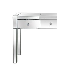 Monroe 47.2 in. Clear Rectangle Glass Console Table - Clear