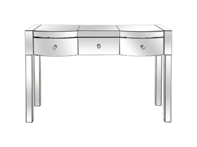 Monroe 47.2 in. Clear Rectangle Glass Console Table - Clear