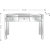 Monroe 47.2 in. Clear Rectangle Glass Console Table