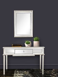 Morgan 48 in. Silver Rectangle Glass Console Table