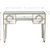 Ophelia 43.25 in. Antique Silver Rectangle Glass Console Table