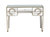 Ophelia 43.25 in. Antique Silver Rectangle Glass Console Table