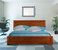 Oxford Brown Cherry Platform Bed