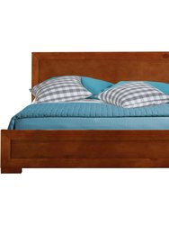 Oxford Brown Cherry Platform Bed - Cherry