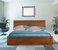 Oxford Brown Oak Platform Bed