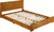 Oxford Brown Oak Platform Bed