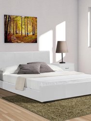 Platform Bed - Abbey White