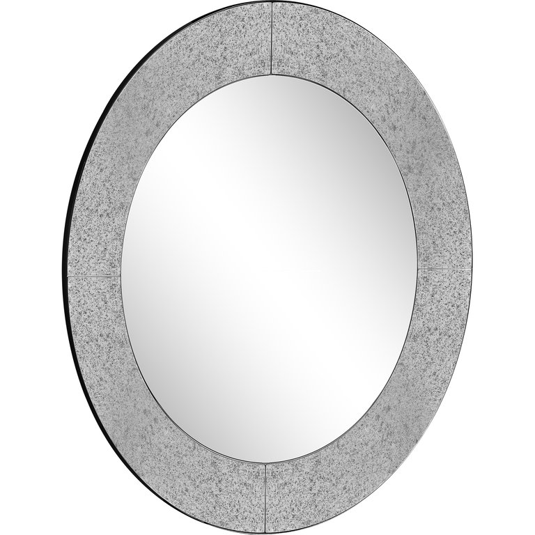 Rachel Casual Round Framed Classic Accent Mirror