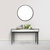 Renata 49.08 in. Black Rectangle Glass Console Table