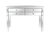 Rennes 47.2" Clear Rectangle Glass Console Table - Clear