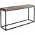 Riley 59.1" Brown Rectangle Glass Console Table