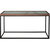 Riley 59.1" Brown Rectangle Glass Console Table - Brown