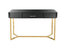 Sonya 47.2" Black Rectangle Glass Console Table - Black